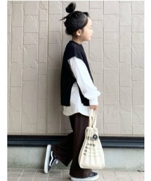 BRANSHES | ニットベスト+長袖Tシャツセット(Tシャツ/カットソー)