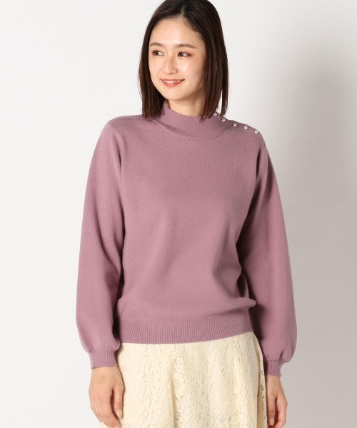 セール ネックパール付きニット ニット セーター Mew S Refined Clothes ミューズリファインドクローズ のファッション通販 Zozotown