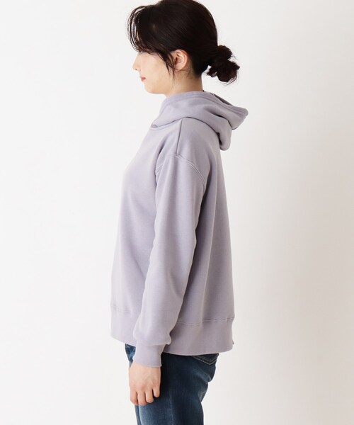 Cutie Blonde（キューティーブロンド）の「◆【S-LL】バックスリット裏起毛フーディプルオーバー（パーカー・レディース・ベージュ/アイボリー/パープル・04/01/02/03）」の5枚目の写真