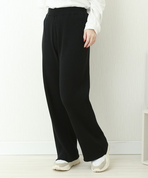 libelle more（リベル モア）の「ケーブル柄ニットベスト+リブパンツ/セットアップ（ニット/セーター・レディース・グリーン/ブラック/ライトベージュ・L/M）」の18枚目の写真