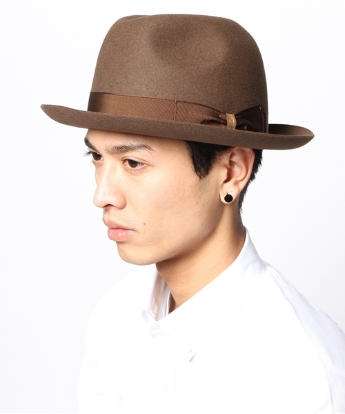BEAMS F(ビームスエフ)の「Borsalino / ソリッドハットMARENGO(ハット・メンズ・ライトブラウン/ダークグリーン/ネイビー・58cm/60cm)」の4枚目の写真