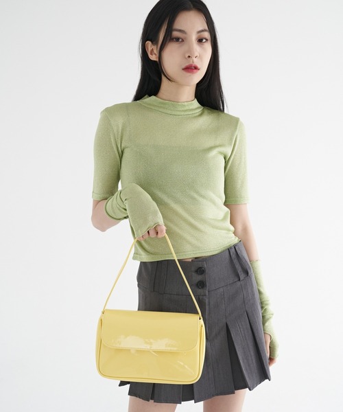 FEKETE(フェケテ)の「FEKETE MADE BLING BLING TEE AND ARM COVER(Tシャツ/カットソー・レディース・ネイビー/ピンク/ブラック/ホワイト/ライム・FREE)」の6枚目の写真