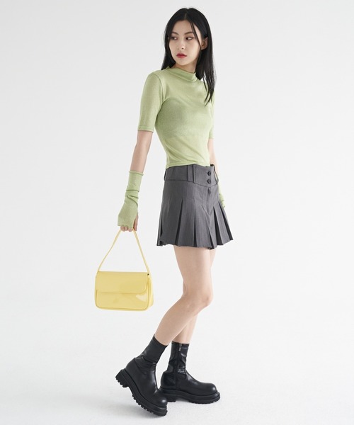 FEKETE(フェケテ)の「FEKETE MADE BLING BLING TEE AND ARM COVER(Tシャツ/カットソー・レディース・ネイビー/ピンク/ブラック/ホワイト/ライム・FREE)」の7枚目の写真