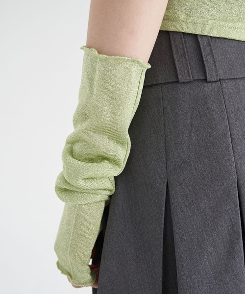 FEKETE(フェケテ)の「FEKETE MADE BLING BLING TEE AND ARM COVER(Tシャツ/カットソー・レディース・ネイビー/ピンク/ブラック/ホワイト/ライム・FREE)」の18枚目の写真