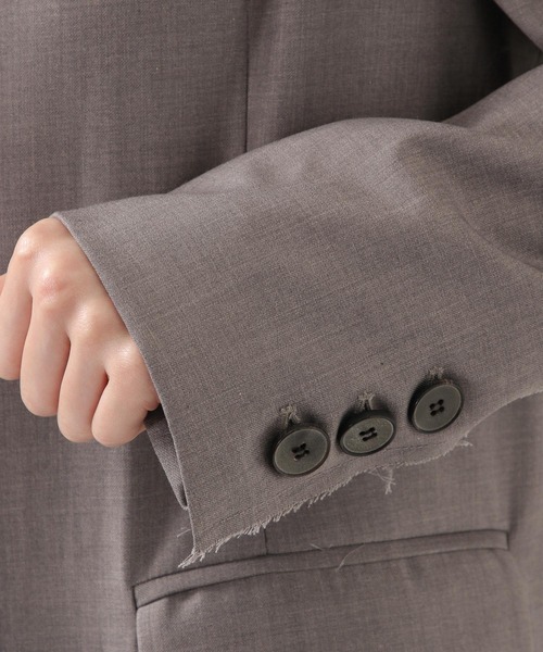 ROCKET x LUNCH（ロケットアンドランチ）の「ROCKET×LUNCH／ロングジャケットコート　2932530（チェスターコート・レディース・ライトグレー/ブラック・SMALL）」の14枚目の写真