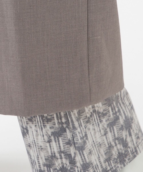 ROCKET x LUNCH（ロケットアンドランチ）の「ROCKET×LUNCH／ロングジャケットコート　2932530（チェスターコート・レディース・ライトグレー/ブラック・SMALL）」の6枚目の写真