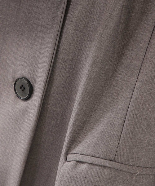 ROCKET x LUNCH（ロケットアンドランチ）の「ROCKET×LUNCH／ロングジャケットコート　2932530（チェスターコート・レディース・ライトグレー/ブラック・SMALL）」の12枚目の写真