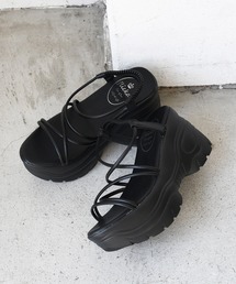 NOFALL | 厚底プラットフォームコードストラップサンダル(サンダル)