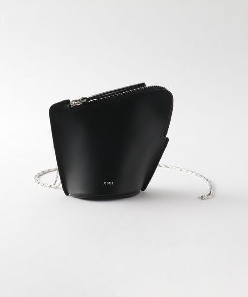 Steven Alan(スティーブンアラン)の「<OSOI>LEATHER BANGLERING/バッグ(ショルダーバッグ・レディース・ブラック/オフホワイト・FREE)」の3枚目の写真