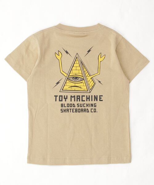 TOY MACHINE(トイ マシーン)の「TOY MACHINE/トイマシーン スケートボードブランド バックプリントTシャツ 21S908-42(Tシャツ/カットソー・キッズ・ベージュ/ホワイト・150cm/160cm/140cm/130cm)」の2枚目の写真