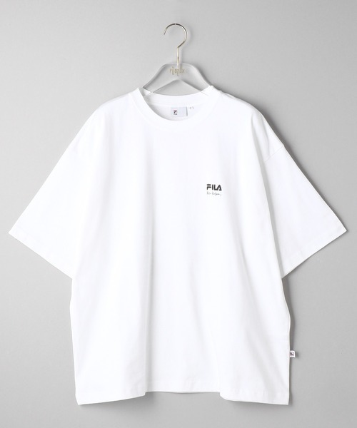 KEN KAGAMI(ケン カガミ)の「【FILA/フィラ×Ken Kagami/ケンカガミコラボ】FILAロゴ USAバックプリントTシャツ(Tシャツ/カットソー・メンズ・ホワイト/ブラック・SMALL/MEDIUM/LARGE/X-LARGE)」の1枚目の写真