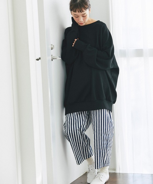 and R（アンドアール）の「ストライプサーカスパンツ（その他パンツ・レディース・ネイビー/ブラック・FREE）」の12枚目の写真