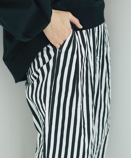 and R（アンドアール）の「ストライプサーカスパンツ（その他パンツ・レディース・ネイビー/ブラック・FREE）」の13枚目の写真