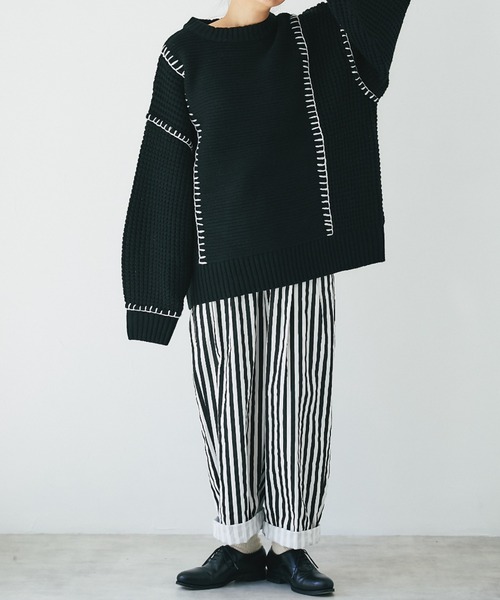 美品♡ナゴンスタンス サーカスパンツ サルエルパンツ ストライプパンツ 36 ストライプ柄 サルエルパンツ パンツ レディース 送料無料・再販