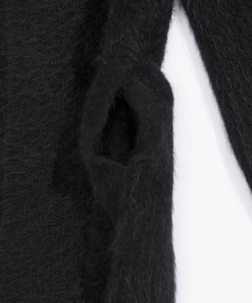 UNFIL（アンフィル）の「unfil アンフィル / stretch superkid mohair cardigan ストレッチスーパーキッドモヘア カーディガン / WOFL-UW113（カーディガン/ボレロ・レディース・グレイッシュベージュ/ブラック・1）」の13枚目の写真