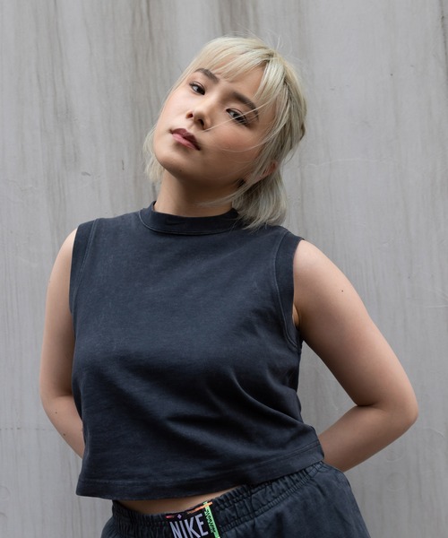 NIKE（ナイキ）の「NIKE WOMENS NSW WASH TNK TOP / ナイキ ウィメンズ  タンク トップ【SP】（タンクトップ・レディース・ブラック/ピンク・S/M/L）」の2枚目の写真