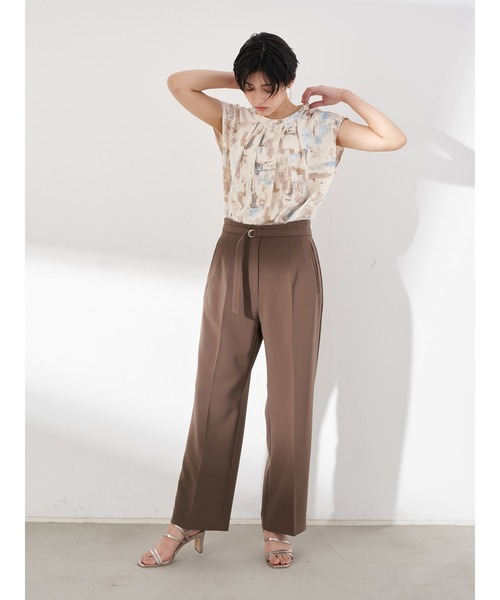 YECCA VECCA（イェッカヴェッカ）の「水彩画風プリントブラウス　＊（シャツ/ブラウス・レディース・パープル/サックスブルー・FREE）」の21枚目の写真