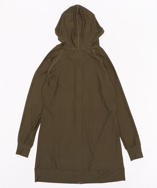 Lace Ladies(レースレディース)の「UVカット 指穴付き ロングタイプラッシュガード(ラッシュガード・レディース・ホワイト/ブラック/ネイビー/カーキ/グリーン/ライトグレー・S/M/L/XL)」の7枚目の写真