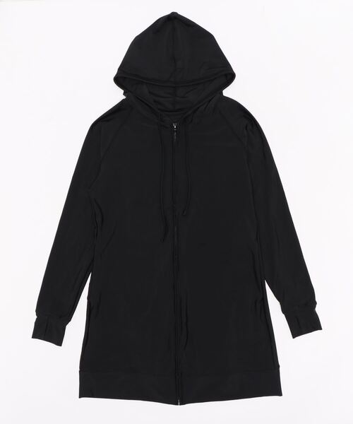 Lace Ladies(レースレディース)の「UVカット 指穴付き ロングタイプラッシュガード(ラッシュガード・レディース・ホワイト/ブラック/ネイビー/カーキ/グリーン/ライトグレー・S/M/L/XL)」の13枚目の写真