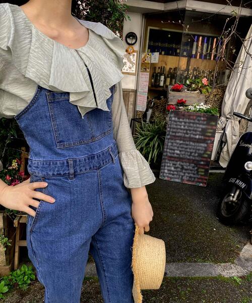 INGNI（イング）の「フリル／ラッフルブラウス（シャツ/ブラウス・レディース・ブラック/オフホワイト/ライトベージュ/ミント・M）」の11枚目の写真