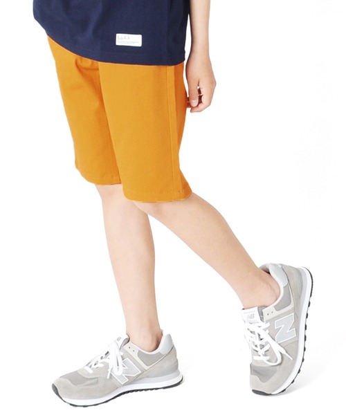 GLAZOS(グラソス)の「ストレッチツイル・スケーターハーフパンツ(その他パンツ・キッズ・イエロー/グリーン/アイボリー/ベージュ/カーキ/パープル/ブラック・140cm/170cm/160cm/130cm/150cm)」の1枚目の写真