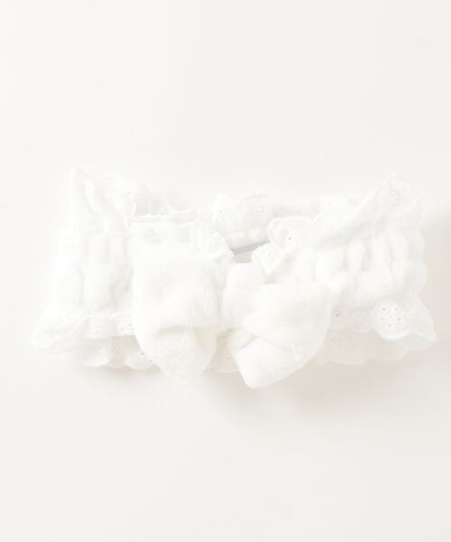 WEGO（ウィゴー）の「WEGO/レースリボンヘアバン（ヘアバンド・レディース・ホワイト/パープル/サックスブルー/オレンジ・FREE）」の9枚目の写真