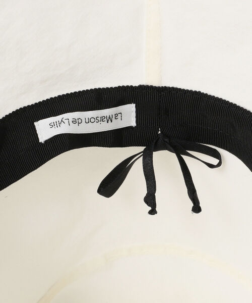 Ray BEAMS（レイビームス）の「La Maison de Lyllis / PAPER ハット（ハット・レディース・ホワイト/ブラック・ONE SIZE）」の7枚目の写真