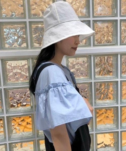 Ray BEAMS（レイビームス）の「La Maison de Lyllis / PAPER ハット（ハット・レディース・ホワイト/ブラック・ONE SIZE）」の14枚目の写真