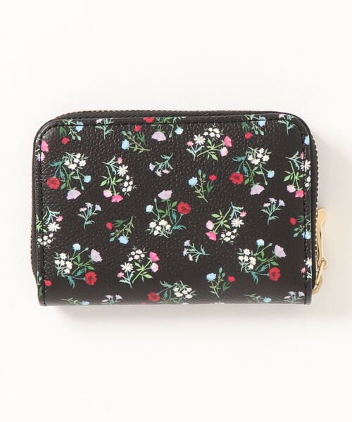 Samantha Thavasa Petit Choice（サマンサタバサ　プチチョイス）の「フラワーブーケデザインジャバラポケットカードケース（名刺入れ・レディース・ブラック/ピンク・FREE）」の3枚目の写真