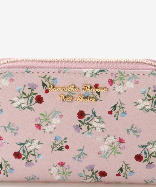 Samantha Thavasa Petit Choice（サマンサタバサ　プチチョイス）の「フラワーブーケデザインジャバラポケットカードケース（名刺入れ・レディース・ブラック/ピンク・FREE）」の15枚目の写真