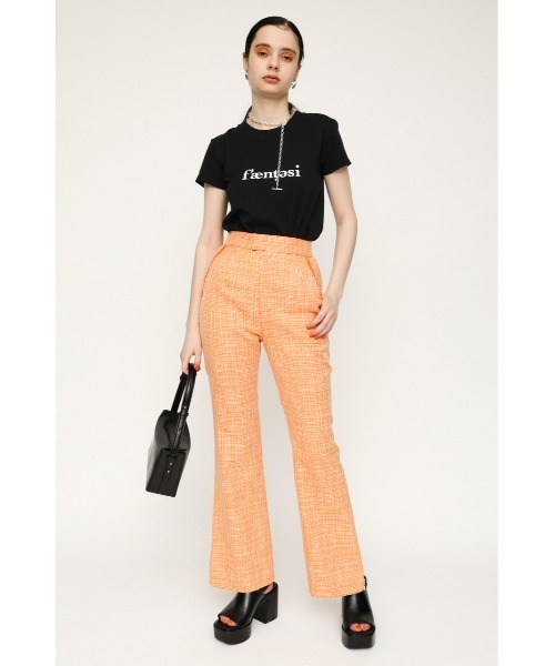 SLY（スライ）の「LOGO COMPACT T/SH ロゴコンパクト Tシャツ（Tシャツ/カットソー・レディース・ブラック/ホワイト/オレンジ・FREE）」の11枚目の写真