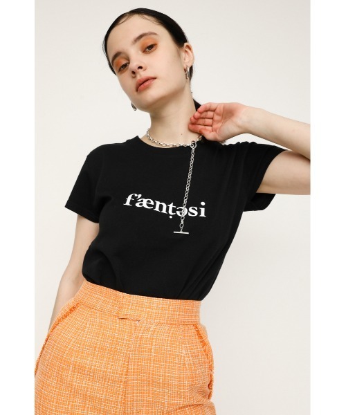 SLY（スライ）の「LOGO COMPACT T/SH ロゴコンパクト Tシャツ（Tシャツ/カットソー・レディース・ブラック/ホワイト/オレンジ・FREE）」の12枚目の写真