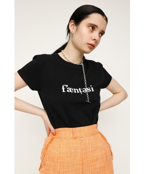 SLY（スライ）の「LOGO COMPACT T/SH ロゴコンパクト Tシャツ（Tシャツ/カットソー・レディース・ブラック/ホワイト/オレンジ・FREE）」の13枚目の写真