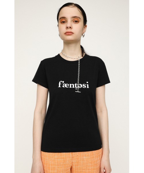 SLY（スライ）の「LOGO COMPACT T/SH ロゴコンパクト Tシャツ（Tシャツ/カットソー・レディース・ブラック/ホワイト/オレンジ・FREE）」の14枚目の写真