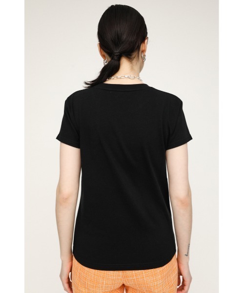 SLY（スライ）の「LOGO COMPACT T/SH ロゴコンパクト Tシャツ（Tシャツ/カットソー・レディース・ブラック/ホワイト/オレンジ・FREE）」の16枚目の写真