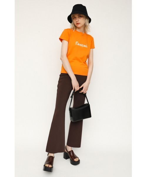 SLY（スライ）の「LOGO COMPACT T/SH ロゴコンパクト Tシャツ（Tシャツ/カットソー・レディース・ブラック/ホワイト/オレンジ・FREE）」の18枚目の写真