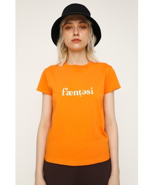 SLY（スライ）の「LOGO COMPACT T/SH ロゴコンパクト Tシャツ（Tシャツ/カットソー・レディース・ブラック/ホワイト/オレンジ・FREE）」の20枚目の写真