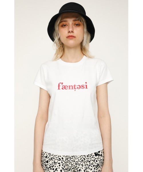 SLY（スライ）の「LOGO COMPACT T/SH ロゴコンパクト Tシャツ（Tシャツ/カットソー・レディース・ブラック/ホワイト/オレンジ・FREE）」の6枚目の写真