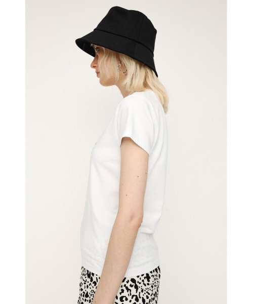 SLY（スライ）の「LOGO COMPACT T/SH ロゴコンパクト Tシャツ（Tシャツ/カットソー・レディース・ブラック/ホワイト/オレンジ・FREE）」の8枚目の写真