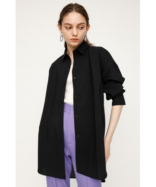 SLY(スライ)の「LOOSE OVER WASHER SH ルーズ オーバー シャツ(シャツ/ブラウス・レディース・グリーン/ベージュ/ブラック/アイボリー・FREE)」の3枚目の写真