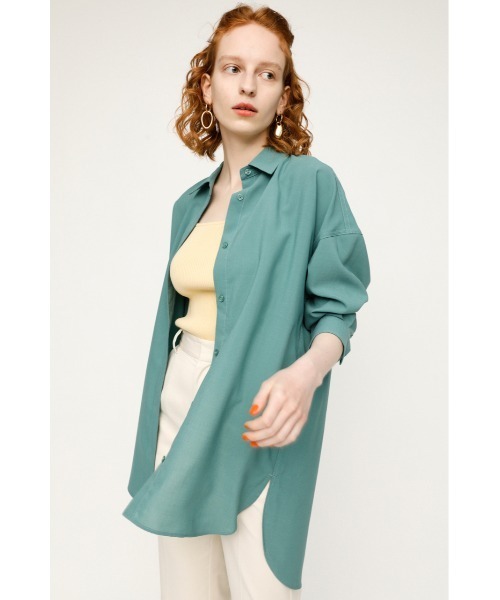 SLY(スライ)の「LOOSE OVER WASHER SH ルーズ オーバー シャツ(シャツ/ブラウス・レディース・グリーン/ベージュ/ブラック/アイボリー・FREE)」の22枚目の写真