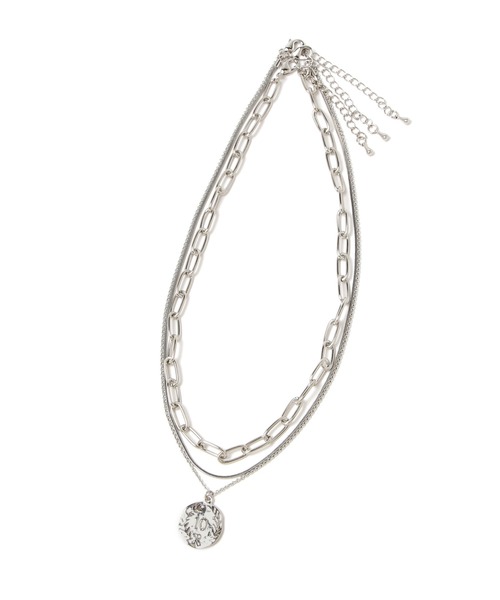 GLOBAL WORK（グローバルワーク）の「3連コインネックレス/947864（ネックレス・レディース・ライトグレー/ゴールド・FREE）」の8枚目の写真