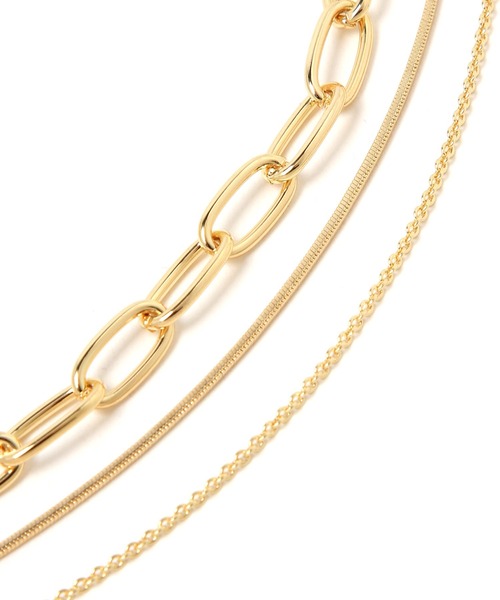 GLOBAL WORK（グローバルワーク）の「3連コインネックレス/947864（ネックレス・レディース・ライトグレー/ゴールド・FREE）」の15枚目の写真