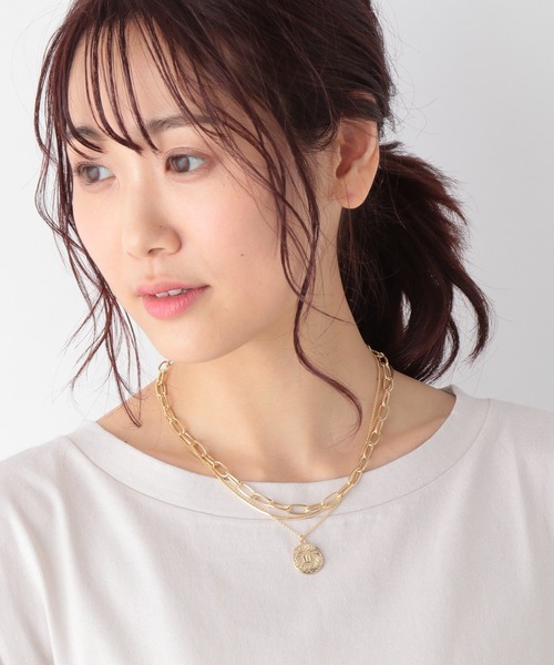 GLOBAL WORK（グローバルワーク）の「3連コインネックレス/947864（ネックレス・レディース・ライトグレー/ゴールド・FREE）」の17枚目の写真