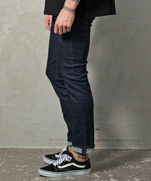 GALLIS ADDICTION(ガリスアディクション)の「GA SLIM STRAIGHT JEANS(デニムパンツ・メンズ・ブラック/インディゴブルー・S/M/L)」の1枚目の写真