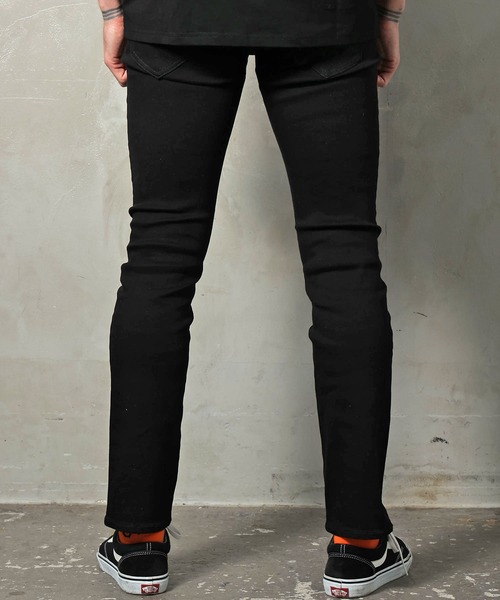 GALLIS ADDICTION(ガリスアディクション)の「GA SLIM STRAIGHT JEANS(デニムパンツ・メンズ・ブラック/インディゴブルー・S/M/L)」の4枚目の写真