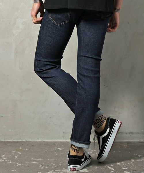 GALLIS ADDICTION(ガリスアディクション)の「GA SLIM STRAIGHT JEANS(デニムパンツ・メンズ・ブラック/インディゴブルー・S/M/L)」の6枚目の写真