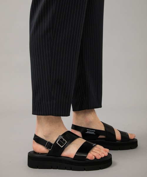 Iroquois（イロコイ）の「STUDIOUS別注 TAPERED PT（スラックス・メンズ・ストライプ/レンガ/ブラック・1/2）」の13枚目の写真