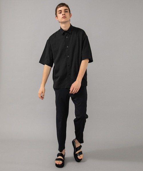 Iroquois（イロコイ）の「STUDIOUS別注 TAPERED PT（スラックス・メンズ・ストライプ/レンガ/ブラック・1/2）」の19枚目の写真