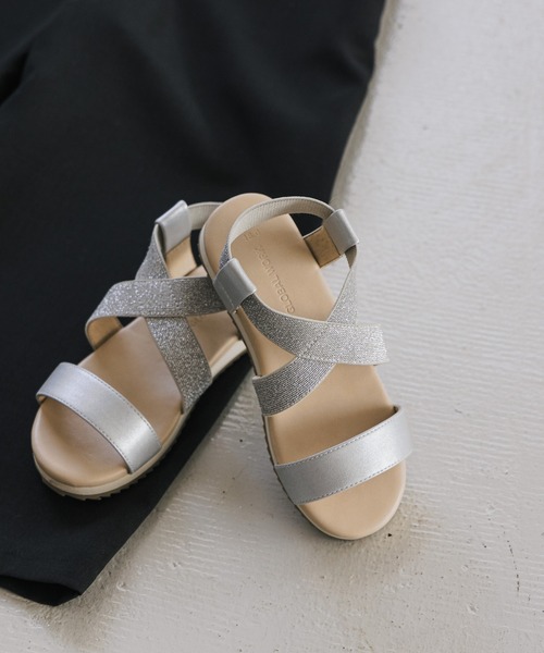 GLOBAL WORK（グローバルワーク）の「【キッズ】ゴムクロスサンダル/942220（サンダル・キッズ・ベージュ/ブラック/ライトグレー・19cm/17cm/16cm/21cm/20cm/18cm）」の8枚目の写真